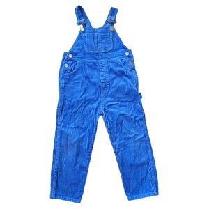 Vintage Kiks 4T Blue Corduroy Overall Bibs